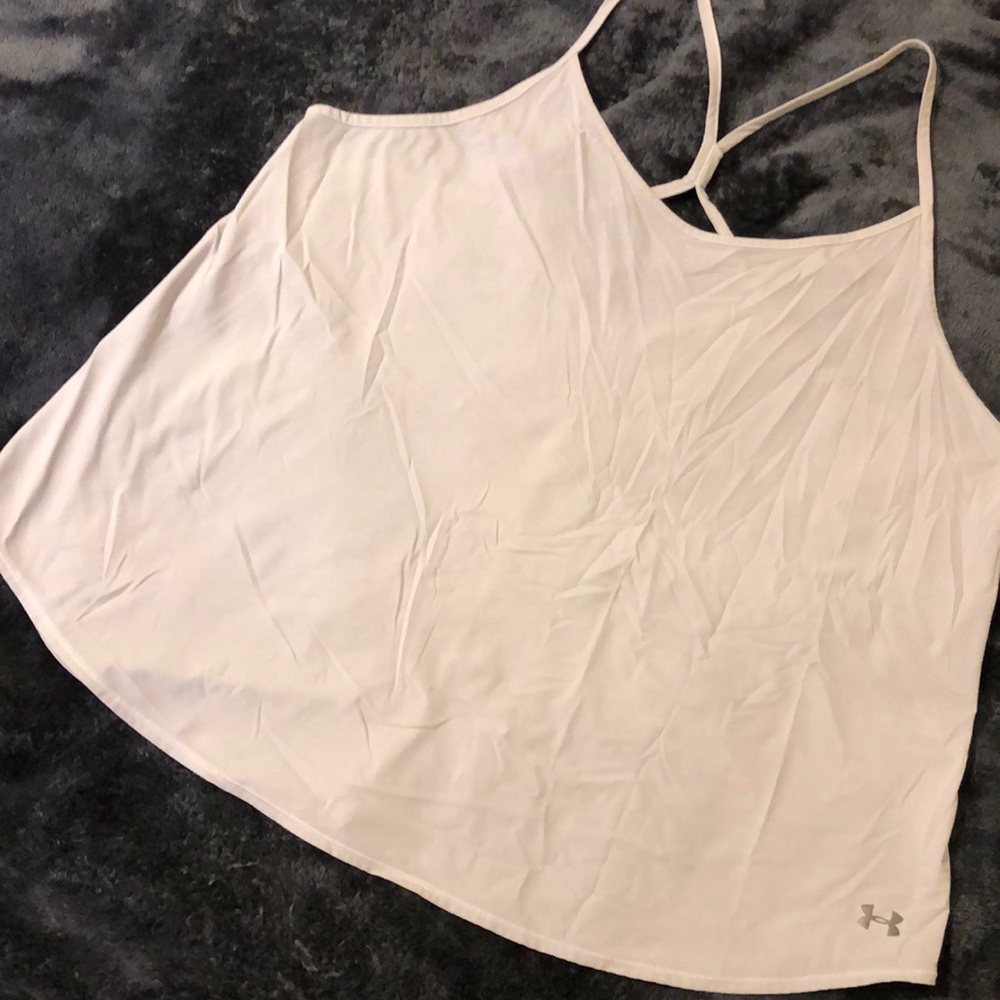 White underarmour workout tank